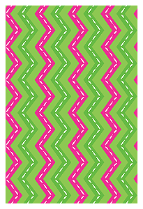 Necessaire Slim - Chevron Color