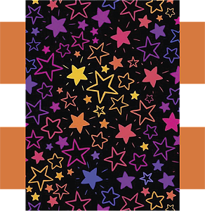 Estojo Box - Estrelas Neon