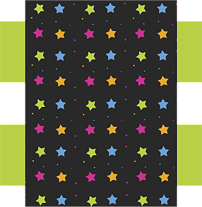 Estojo Box - Estrelas Neon