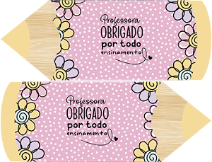 Estojo Lápis - Coleção Professores