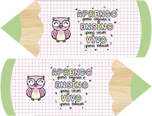Estojo Lápis - Coleção Professores