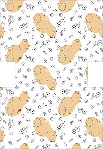 Necessaire Trapézio - Capivara