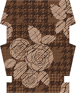 Clutch Box - Floral Tartan