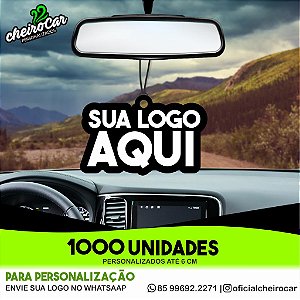 1000 unidades de aromatizantes automotivos personalizados - modelo brinde