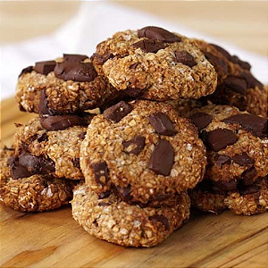 Cookie de Aveia e Amêndoas Coberto com Chocolate 60% Cacau, BEAN TO BAR, 44g