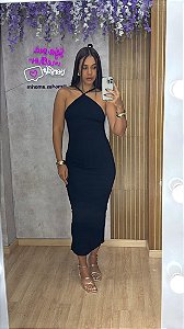 Vestido Midi Canelado