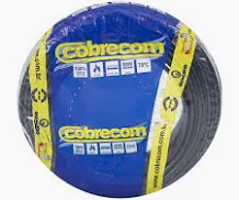 CABO FLEXIVEL 2,5MM PRETO 750V COBRECOM - 50 METROS