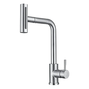Torneira Monocomando Urbanjet Ecosul Aço Inox Cinza Escovado