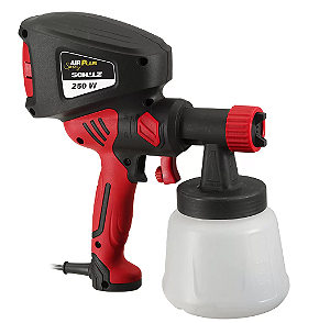 PISTOLA PULVERIZADORA DE TINTA AIR PLUS SPRAY C/ MOTOR POTENCIA 250W E TENSAO 127V 920.8053-0 SCHULZ