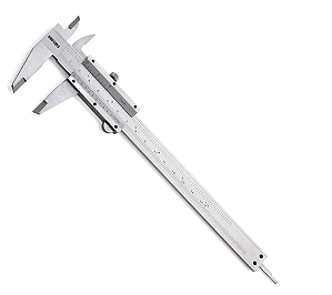 PAQUIMETRO UNIVERSAL ACO CARBONO 0.05MM/1/128"-200MM/8"-COD.COMERC.: 500.200 KING TOOLS