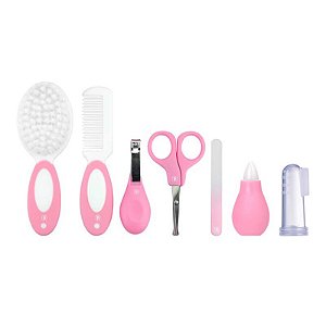 Kit Higiene de Bebê 7 Peças Pimpolho Cor:Rosa