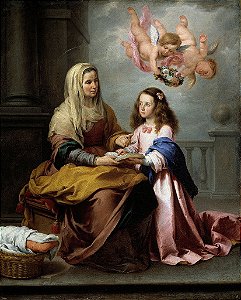 Educação da Virgem - Bartolomé Estebán Murillo