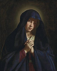 Virgem Mãe Rezando - Giovanni Battista Salvi da Sassoferrato