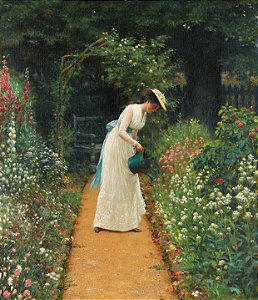 Jardim de Minha Esposa - Edmund Blair Leighton