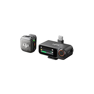 Microfone DJI Mic 3 (1 TX Microfone + 1 RX Receptor) BR - DJI137