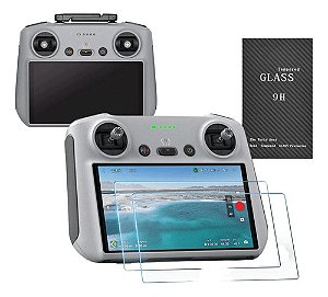 Kit Com 2 Vidros Protetores Dji Rc Controller Mini 3 E 3 Pro