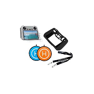 Kit Proteção Premier Drones DJI Case Preto + Alça + Película + Pista 55cm