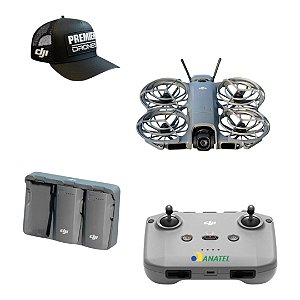 Drone Dji Neo 2 Fly More Combo 3 Baterias Com Comando De Voz - Cinza DJI071