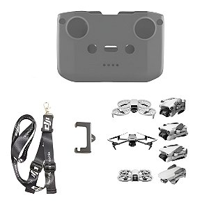 Capa Controle Drone Dji Rcn1 Mini 2 3 E Correia Ajustável