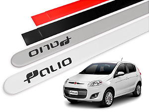 Jogo Friso Lateral Fiat Palio G5 12/17 Ponta Redonda com Grafia - Tiger
