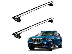Rack de Teto Thule para BMW X3 E83 2004 até 2010 - WingBar Evo Silver
