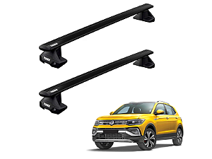 Rack de Teto Thule para Volkswagen T-Cross 2020 até 2024 Teto s/ Trilhos - WingBar Evo Black