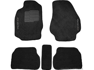 Tapete Carpete Chevrolet Montana 11/.. Preto Eloin 5 pçs - Ecotap