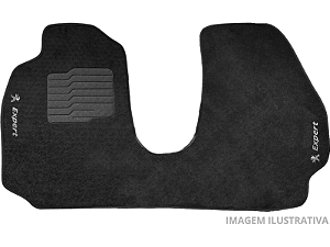 Tapete Carpete Peugeot Expert 18/.. Preto Eloin 1 pç - Ecotap