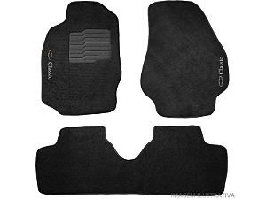 Tapete Carpete Chevrolet Classic 03/16 Preto Eloin 3 pçs - Ecotap