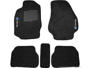 Tapete Carpete Fiat Uno Mille Way G1 09/13 Preto Eloin 5 pçs - Ecotap