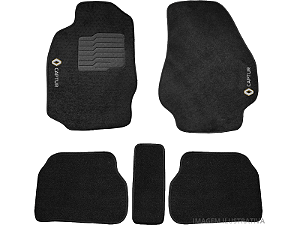 Tapete Carpete Renault Captur 18/.. Preto Eloin 5 pçs - Ecotap