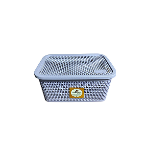 Caixa Rattan Cores Variadas 2,5 Litros com Tampa Rischioto