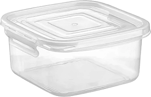 Pote Quadrado Pequeno 370ml com Trava Nitron