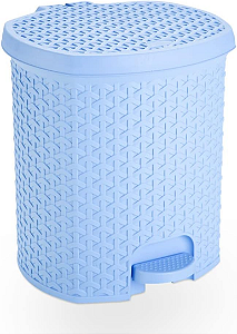 Lixeira com Pedal 6 LItros Azul Baby Nitron