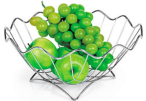 Fruteira de Mesa Copacabana Cromo Niquelart