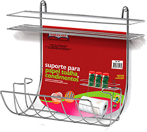 Porta Condimentos e Papel Toalha Niquelart