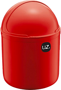 Lixeira de Pia Plástica 4 Litros Vermelho Uz