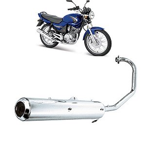 ESCAPAMENTO ESCAPE YBR 125 03/08 MODELO ORIGINAL CROMADO