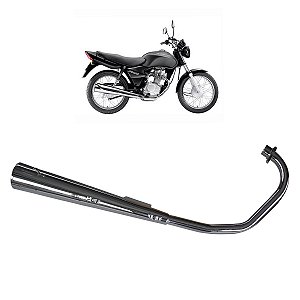ESCAPAMENTO ESCAPE FAN 125 04/08  MODELO ORIGINAL CROMADO