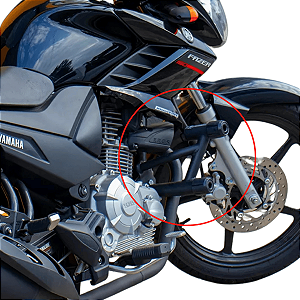PROTETOR WHEELING FAZER 150 FACTOR 125/150 PRETO FOSCO
