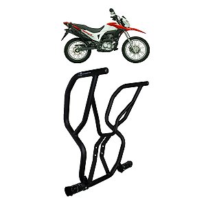 PROTETOR CARENAGEM C/ PEDALEIRA BROS 150-160 09/21 PRETO FOS