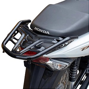 BAGAGEIRO BIZ 110 / 125 2018 A 2025 REFORÇADO PRETO MA ACESSÓRIOS