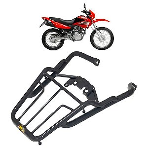 BAGAGEIRO BROS NXR 125 / 150 2003 A 2008 REFORÇADO CURTO CINZA