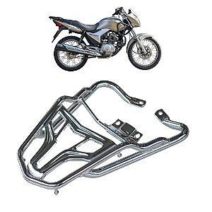 BAGAGEIRO CG TITAN 150 - MIX - FAN 125 150 2009 A 2013 CURTO CROMADO