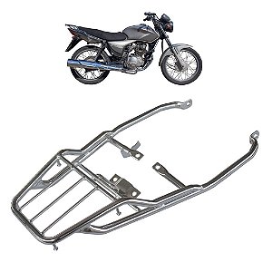 BAGAGEIRO CG TITAN 150 2004 A 2008 REFORÇADO LONGO CROMADO