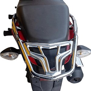 BAGAGEIRO CG TITAN 150 2014 2015 - FAN 125 150 160 2014 EM DIANTE LONGO CROMADO