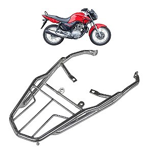 BAGAGEIRO CG TITAN 150 2014 A 2015 - FAN 125 150 160 2014 EM DIANTE LONGO CROMADO