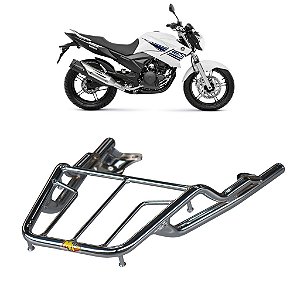 BAGAGEIRO FAZER 250 2005 A 2017 CURTO CROMADO MA ACESSÓRIOS