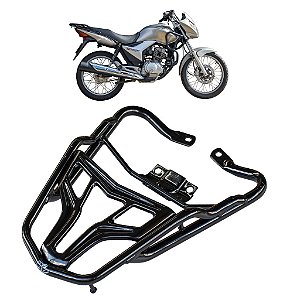 BAGAGEIRO SUPORTE BAU CG TITAN 150 - MIX - FAN 125 150 2009 A 2013 CURTO PRETO