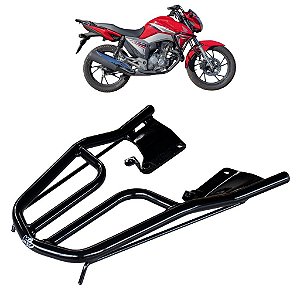 BAGAGEIRO TUBE CG TITAN 160 2015 A 2024 CURTO PRETO MA ACESSÓRIOS